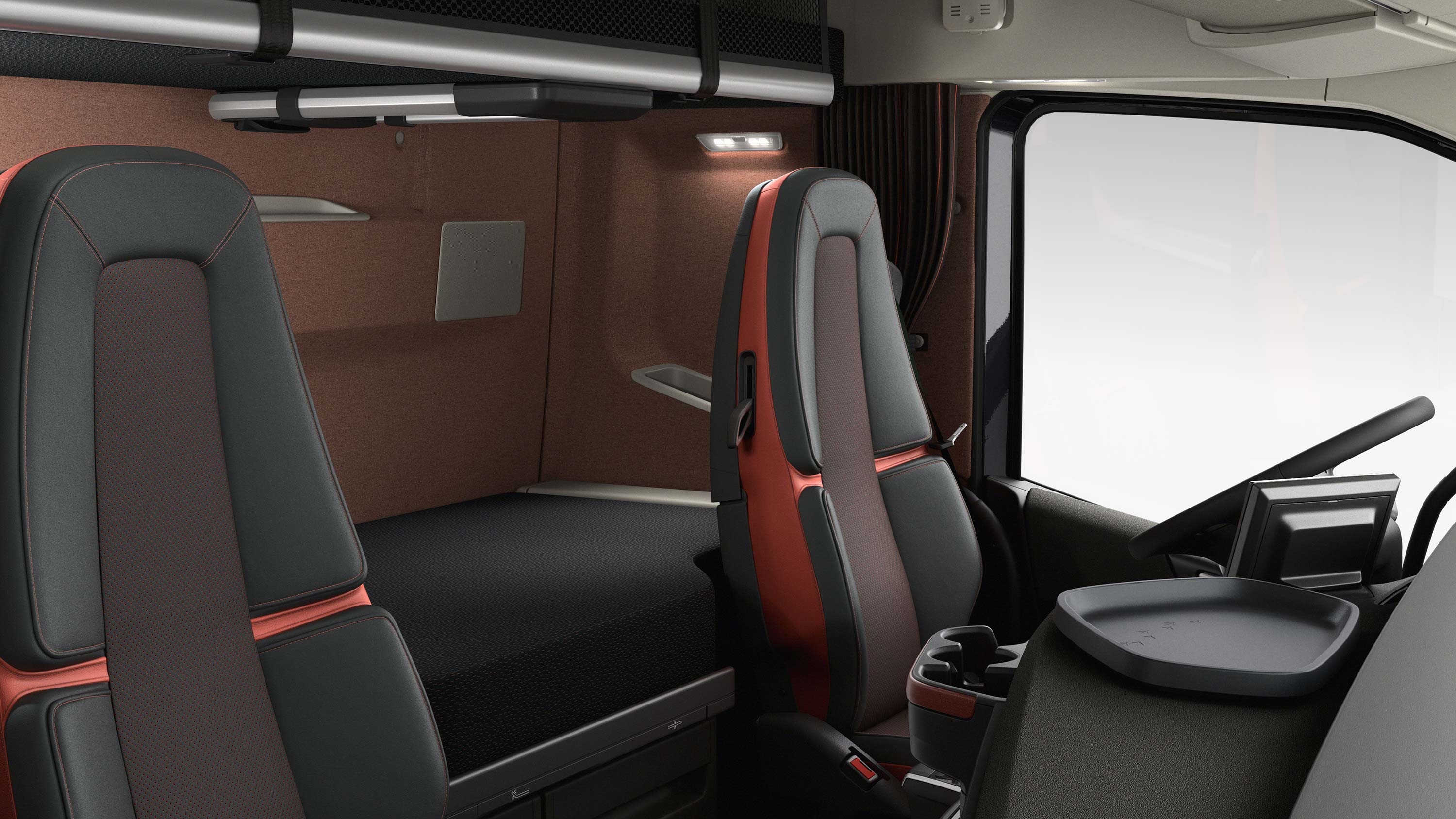 Volvo FH16 oferuje wygodne miejsca do odpoczynku.